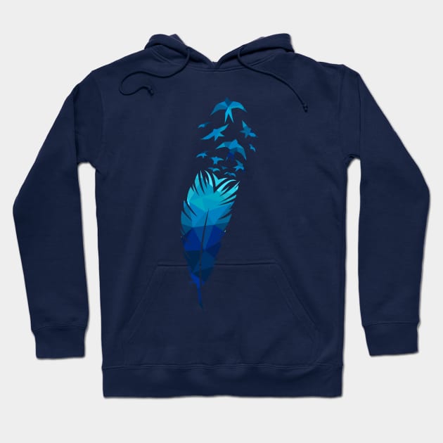 Bird feather illustration Hoodie by Razym